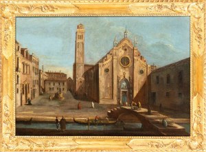 Francesco Tironi (attribuito a) (Venise 1745-Vénétie 1797), Santa Maria Gloriosa dei Frari à Venise
