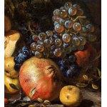Giovanni Paolo Castelli Lo Spadino (attribuito a) (Roma 1659-Roma 1730), Zátiší s melounem, granátovými jablky a hrozny