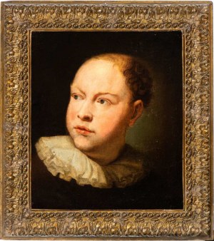 Anton Raphael Mengs (attribuito a) (Aussig 1728-Roma 1779), Ritratto di padre John Gahagan