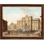 Artista attivo a Roma, XVIII secolo, View of the Trevi Fountain