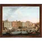 Artista attivo a Roma, XVIII secolo, Pohľad na prístav Ripetta