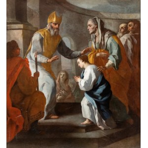 Pietro Bardellino (attribuito a) (Neapol 1732-Napoli 1806), Obětování Panny Marie v chrámu