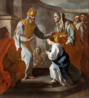 Pietro Bardellino (attribuito a) (Neapol 1732 - Neapol 1806), Obetovanie Panny Márie v chráme