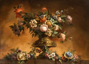 Nicola Giuli (Perugia 1720-Perugia 1784), Still life of flowers in a vase