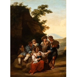 Paolo Monaldi (Roma 1710-Roma nach 1779), Anhalten von Wanderern