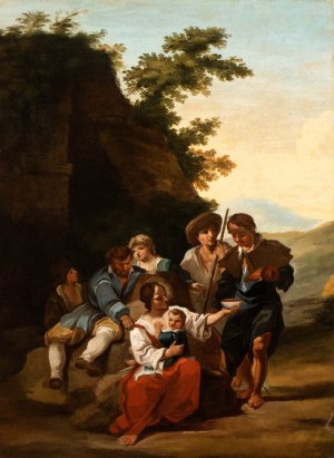 Paolo Monaldi (Roma 1710-Roma post 1779), Arrêt des voyageurs