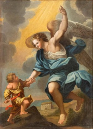 Scuola napoletana, XVIII secolo, The guardian angel