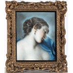 Artista veneto, fine XVIII - inizio XIX secolo, Portrét dámy so zafírovou náušnicou