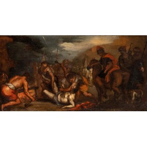 Artista genovese, XVII secolo, Martyrdom of San Lorenzo