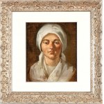 Jean Michelin (attribuito a) (Langres 1623-Parigi 1670), Portrait of a maiden with veil
