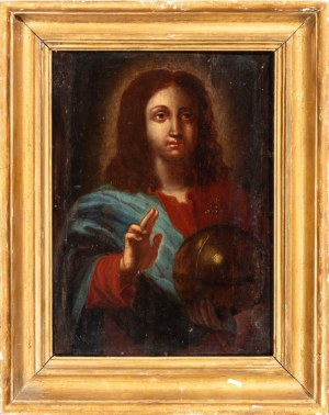 Artista lombardo, XVII secolo, Salvator Mundi