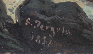 Salvatore Fergola (Napoli 1799-1874), The flight of Cain