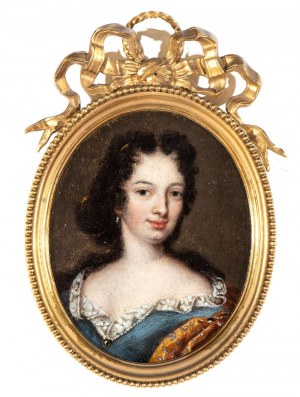 Artista italiano, XVIII secolo, Portrait of a Lady. Miniature