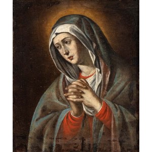 Artista emiliano, XVIII secolo, Modląca się Dziewica