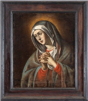 Artista emiliano, XVIII secolo, Modląca się Dziewica