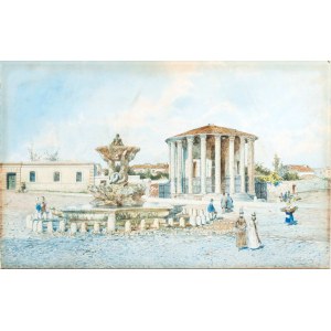 Adelchi De Grossi (Oneglia 1852-Roma 1892), Il Tempio di Ercole Vincitore al Foro Boario