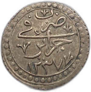 Alžírsko, 1/4 Budju, 1822 (1237)