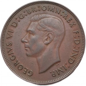 Austrália, 1 penny, 1946