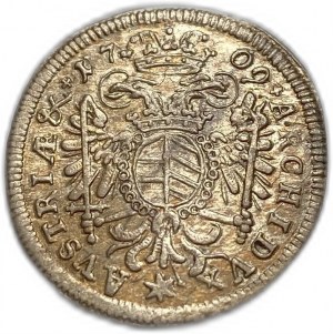 Autriche, 3 Kreuzer, 1709