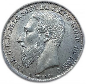 Congo belga, 50 centesimi, 1896