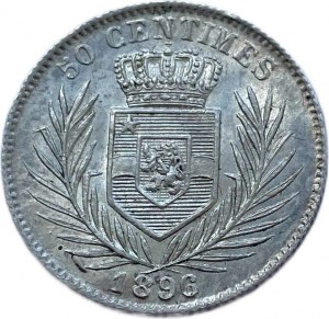 Congo belga, 50 centesimi, 1896