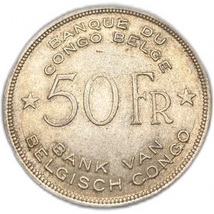 Belgian Congo, 50 Francs, 1944