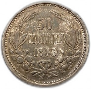 Bulgarie, 50 Stotinki, 1883