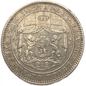Bulharsko, 5 leva, 1884