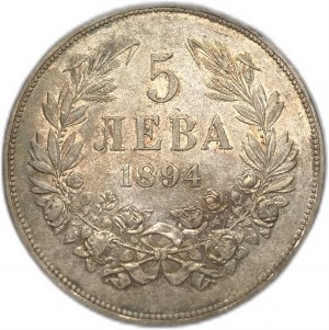 Bulgarien, 5 Leva, 1894 KB