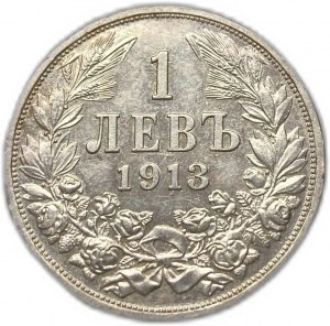 Bulharsko, 1 Lev, 1913