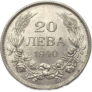Bulgarien, 20 Leva, 1940 A