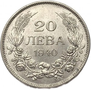 Bułgaria, 20 Leva, 1940 A