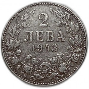 Bulgarie, 2 Leva, 1943