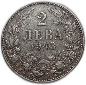 Bulgaria, 2 Leva, 1943