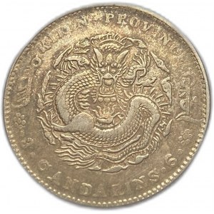 Chiny, 50 centów (3 maczugi, 6 kandareenów), 1906 r.