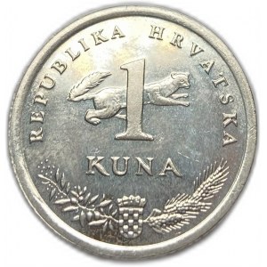 Chorvátsko, 1 kuna 1999,vzácny PROOF