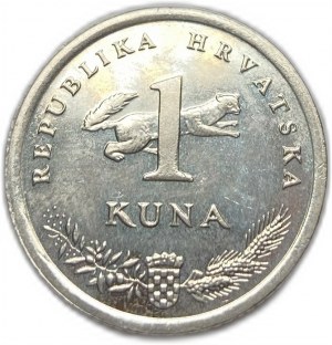 Chorvátsko, 1 kuna 1999,vzácny PROOF