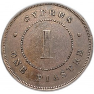 Cypr, 1 piastr, 1879 r.