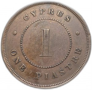 Kypr, 1 Piastre, 1879