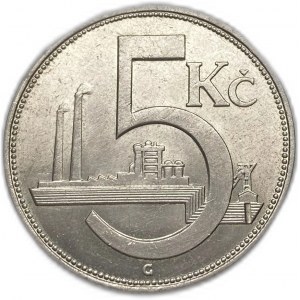 Czechoslovakia, 5 Korun, 1927