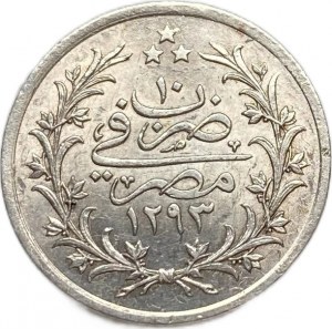 Égypte Empire ottoman, 1 Qirsh, 1884 (1293/10)