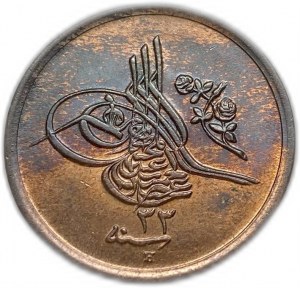 Egypt Osmanská říše, 1/20 Qirsh, 1906 (1293/33)