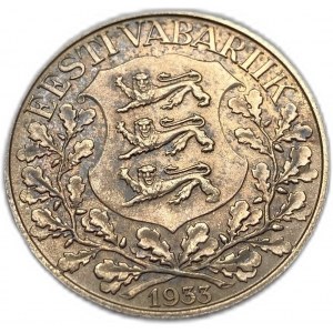 Estonia, 1 Kroon, 1933