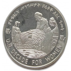 Ethiopia, 20 Birr 1976 (1984),Decade for Woman