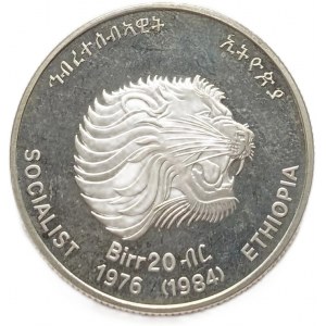 Ethiopia, 20 Birr 1976 (1984),Decade for Woman