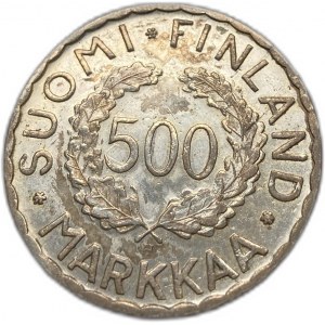 Fínsko, 500 Markkaa 1951 H,Rare