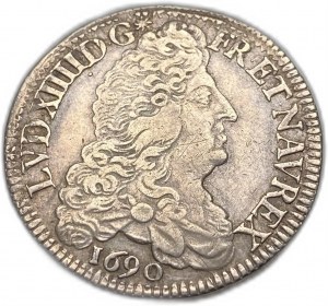 Francie, 1/2 Ecu, 1690 A