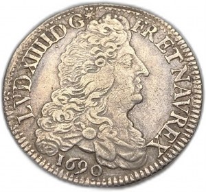 France, 1/2 écu, 1690 A