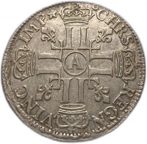 Francja, 1/2 Ecu, 1690 A