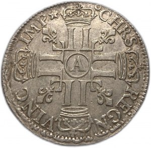 France, 1/2 Ecu, 1690 A